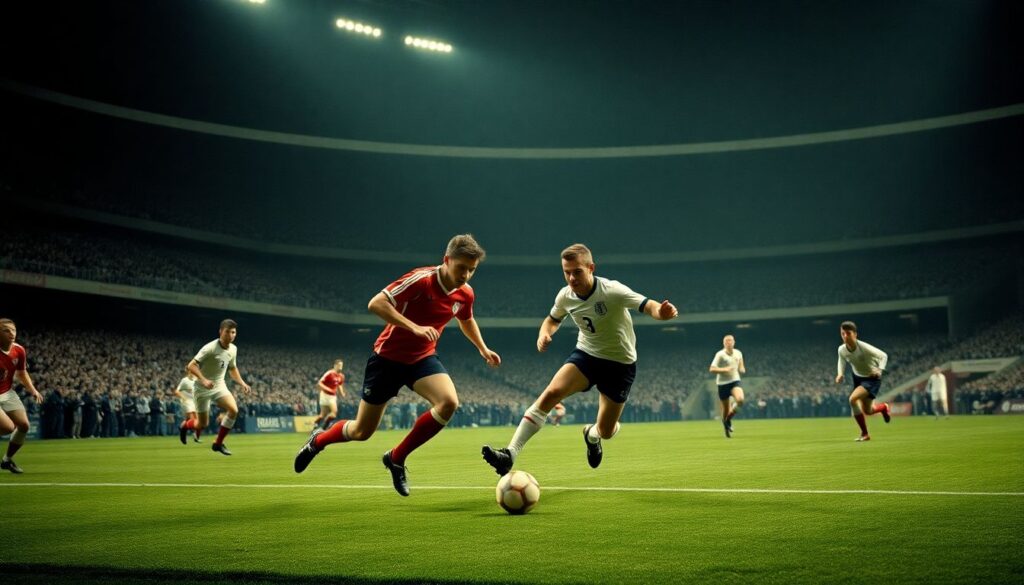 Эпические матчи в хрониках футбола: детали и хроника - иллюстрация