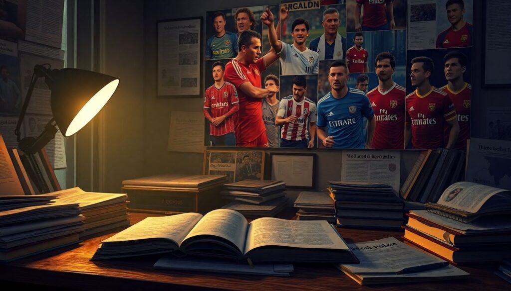 Биографические очерки о легендах футбола и их школа - иллюстрация