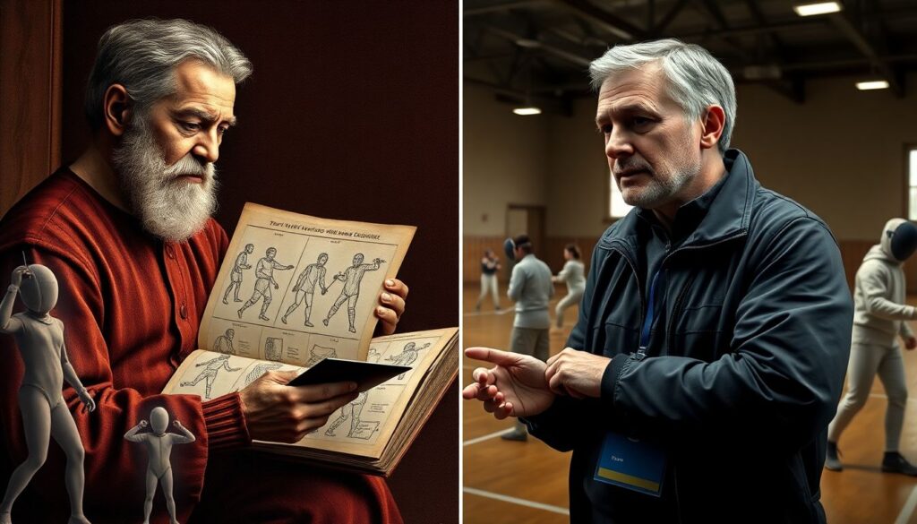 Биографическая хроника о мастерах владения мечом - иллюстрация