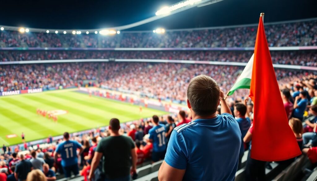 Глаза болельщика: эпические кадры с матчей - иллюстрация