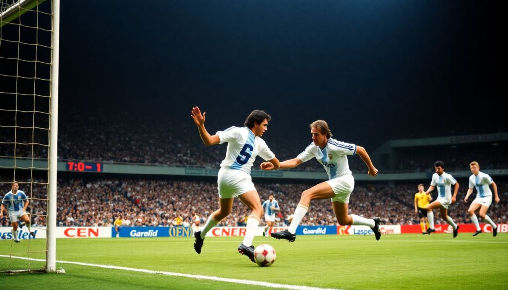 Герои матчей в хрониках мирового футбола - иллюстрация