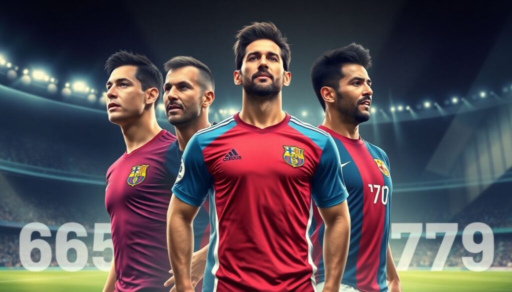 Герои бомбардиров и их дланные и забитые голы - иллюстрация