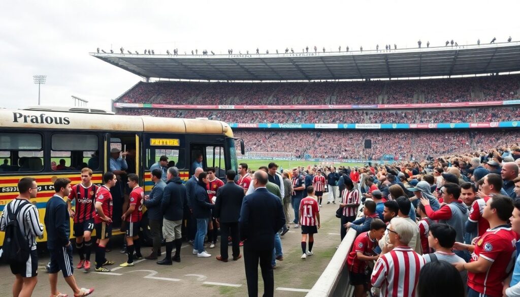 Эмоциональные встречи с фанатами и их подарки командам - иллюстрация