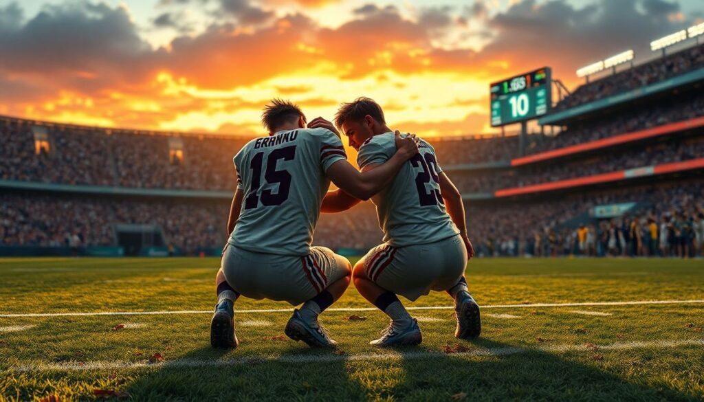 Истории о дружбе на поле и дружбе в жизни чемпионов - иллюстрация