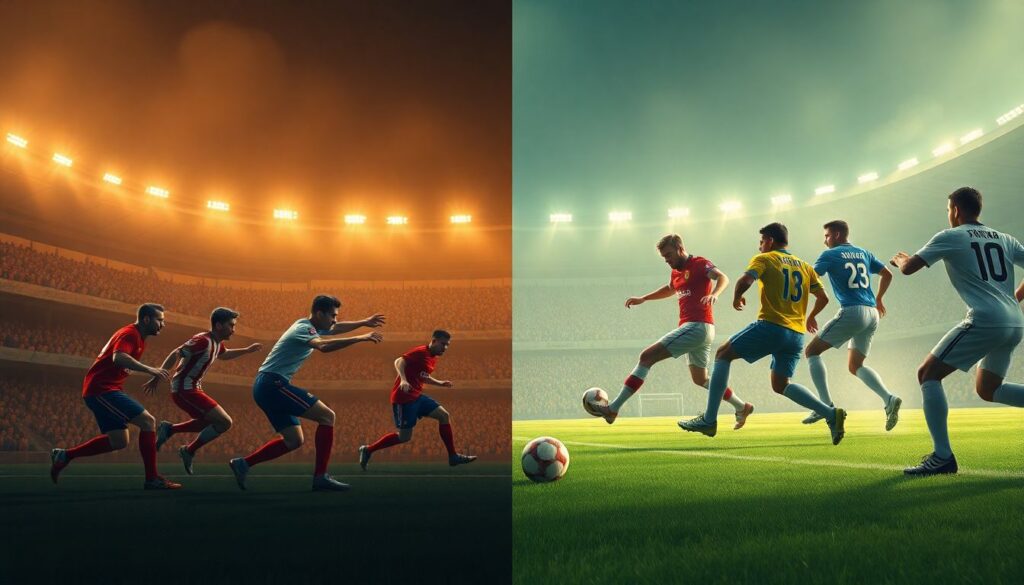 Истории о голевых комбинациях и фирменном стиле - иллюстрация