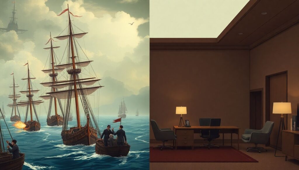 Истории о величии и падениях великих капитанов - иллюстрация