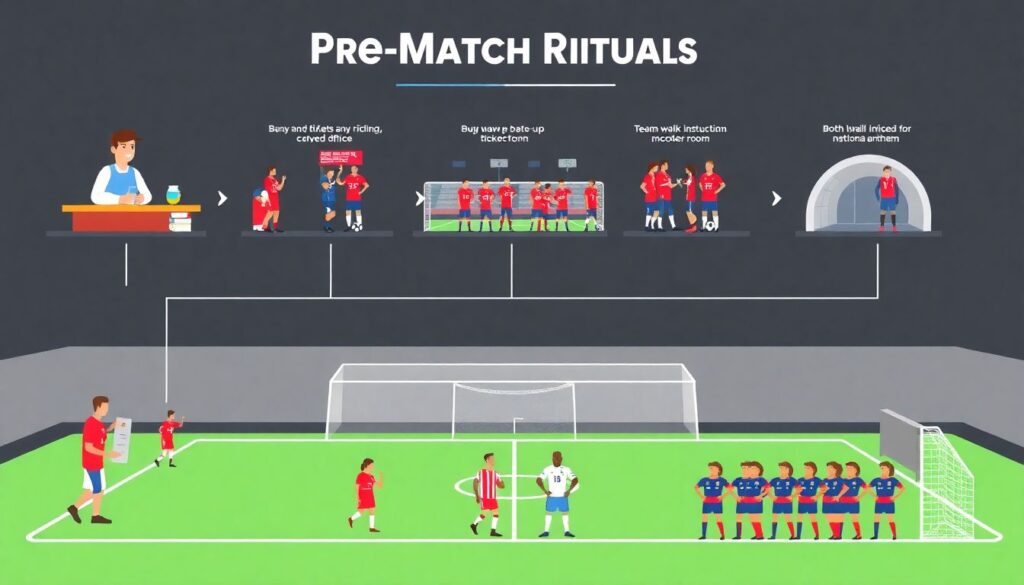 Матчевые сюжеты: от предматчевых ритуалов до финального свистка - иллюстрация