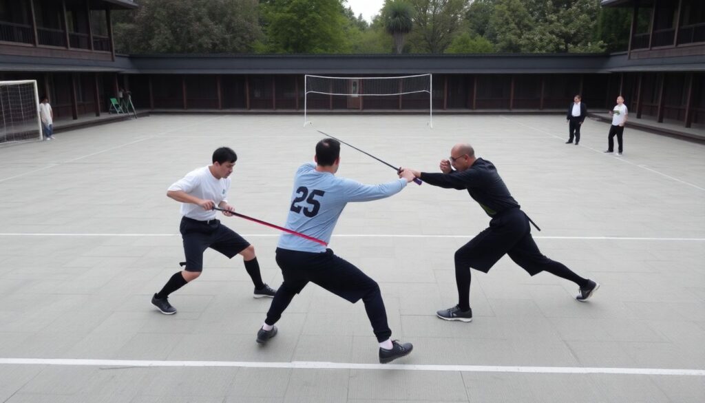 Рассказы о победном стиле владения мечом и дриблинге - иллюстрация