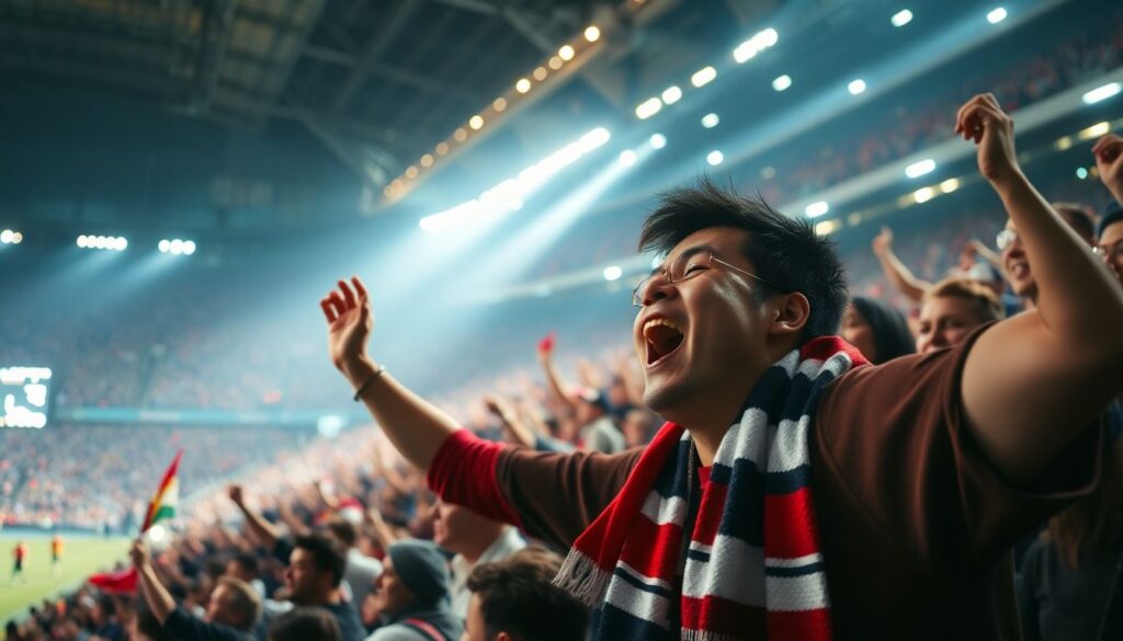 Эмоциональные победы и их подпорки болельщиков - иллюстрация