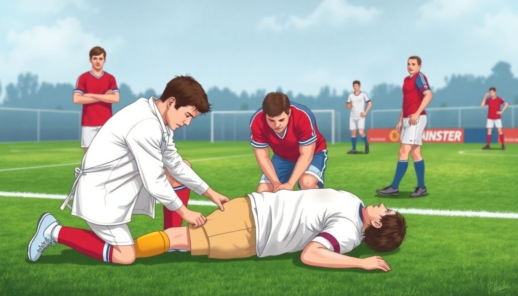 Героические поступки на поле и за его пределами - иллюстрация