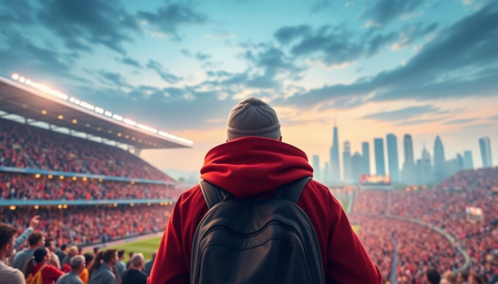 Эмоции на звук свистка и арены - иллюстрация