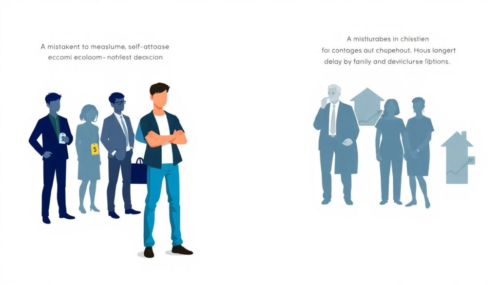 Истории профессионального роста и выборов на карьерном пути - иллюстрация