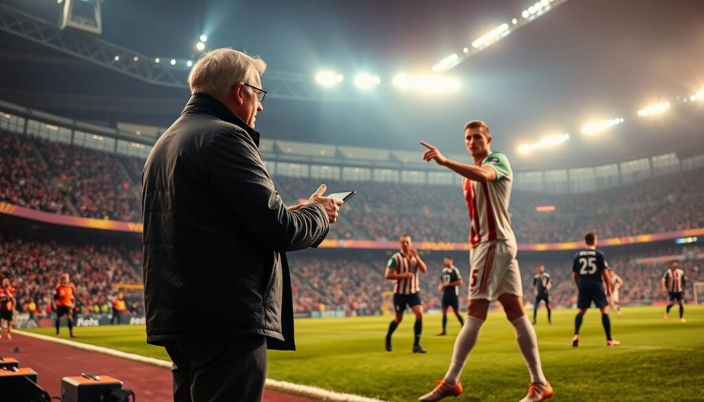 Герои матчей и их стиль лидерства на поле - иллюстрация