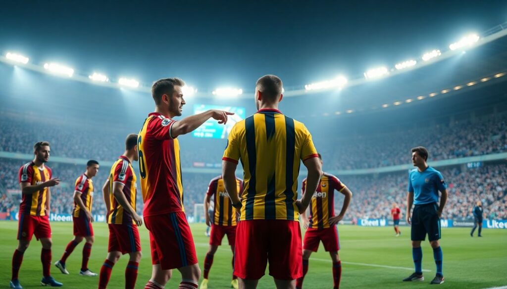 Герои матчей и их стиль лидерства на поле - иллюстрация