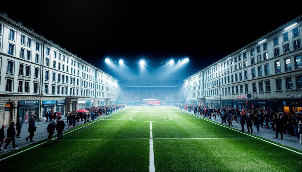 Футбол как история дружбы и соперничества - иллюстрация