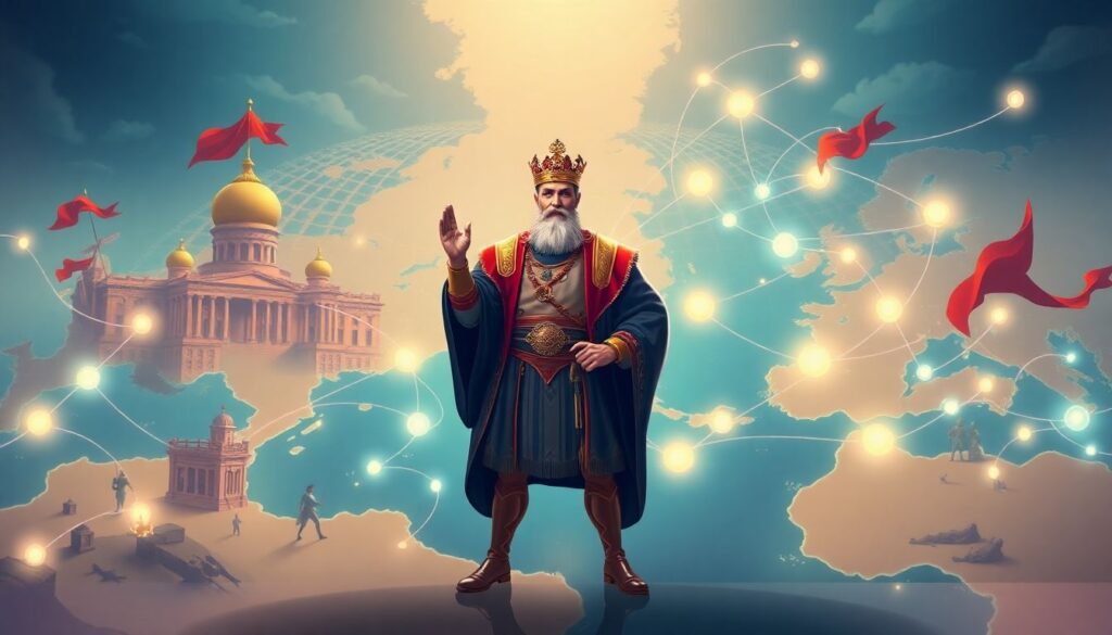 Истории о великих династиях и их завоеваниях - иллюстрация