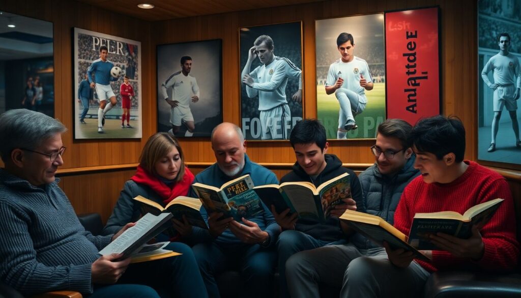 Биографии футбольных легенд и их влияние на культуру игры - иллюстрация