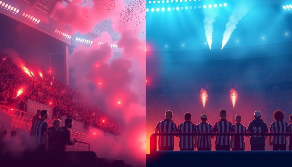 Эмоции трибун и их драматические фан-капы - иллюстрация