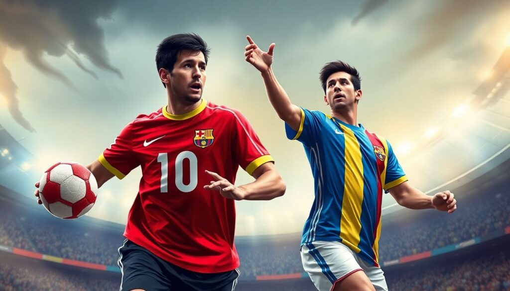 Герои футбола и их вклад в развитие игры - иллюстрация