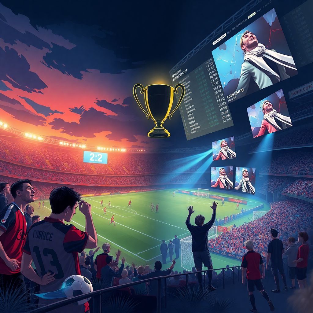 Рассказы о битвах за турнирные позиции и трофеи в мире большого спорта