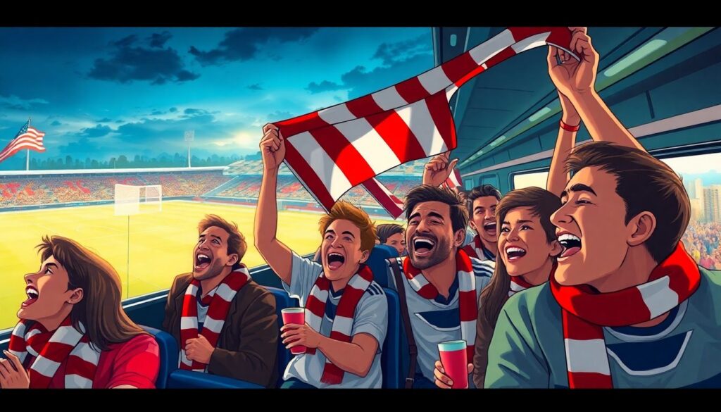 Эмоции на трибунах: рассказы о дружбе и соперничестве - иллюстрация