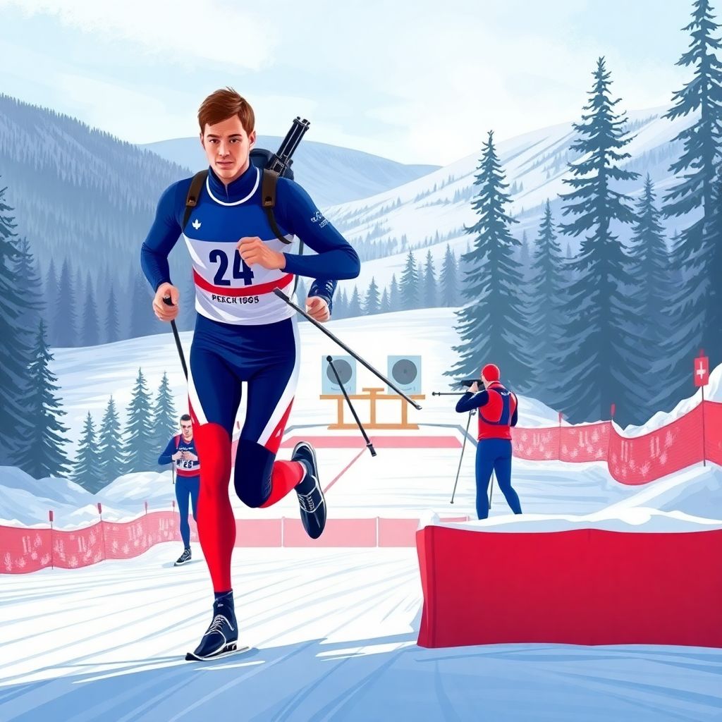 Дамьен Леве выиграл спринт чемпионата Европы по биатлону 2026 в Норвегии