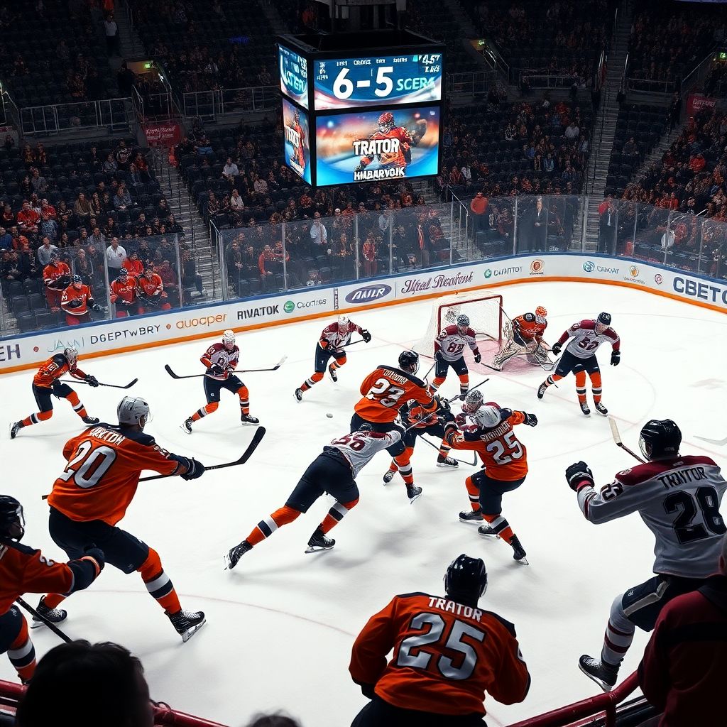 Трактор вырвал победу у Амура 6:5 в Хабаровске в матче КХЛ