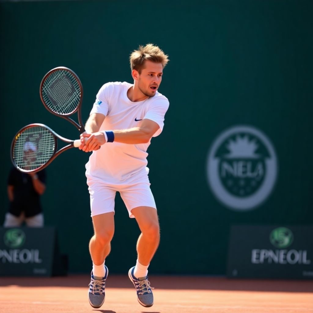 Александр Бублик уверенно стартовал на турнире в Дубае, обыграв Штруффа